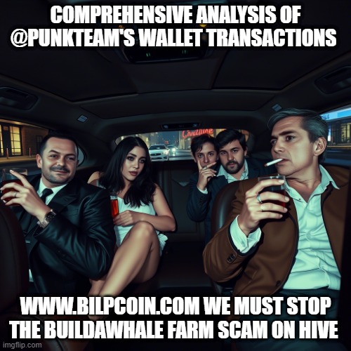 COMPREHENSIVE ANALYSIS OF @PUNKTEAM'S WALLET TRANSACTIONS; WWW.BILPCOIN.COM WE MUST STOP THE BUILDAWHALE FARM SCAM ON HIVE | made w/ Imgflip meme maker