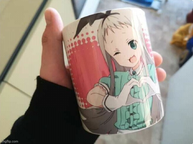 Mom said thats a nice girl on your cup | made w/ Imgflip meme maker