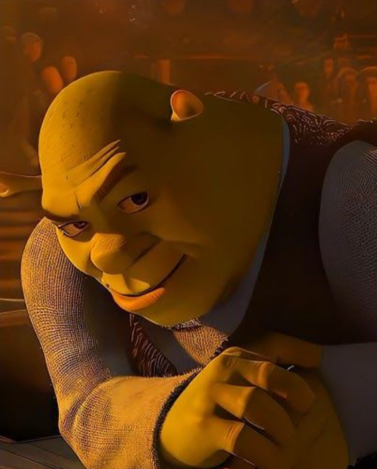 Shrek rizz Blank Meme Template