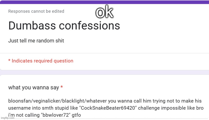 ok | made w/ Imgflip meme maker