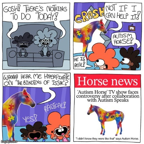 Autism Horse | image tagged in shameless repost | made w/ Imgflip meme maker