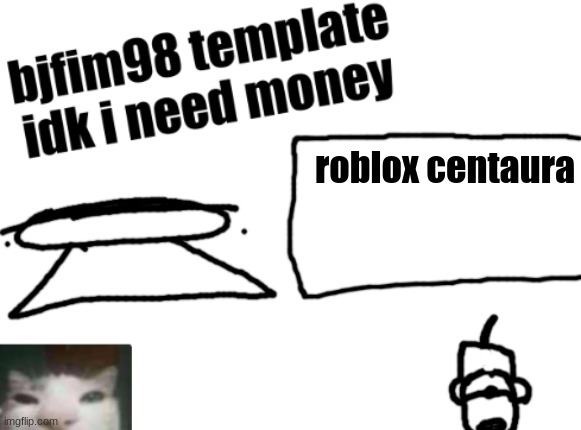 new announcement temp | roblox centaura | image tagged in new announcement temp | made w/ Imgflip meme maker