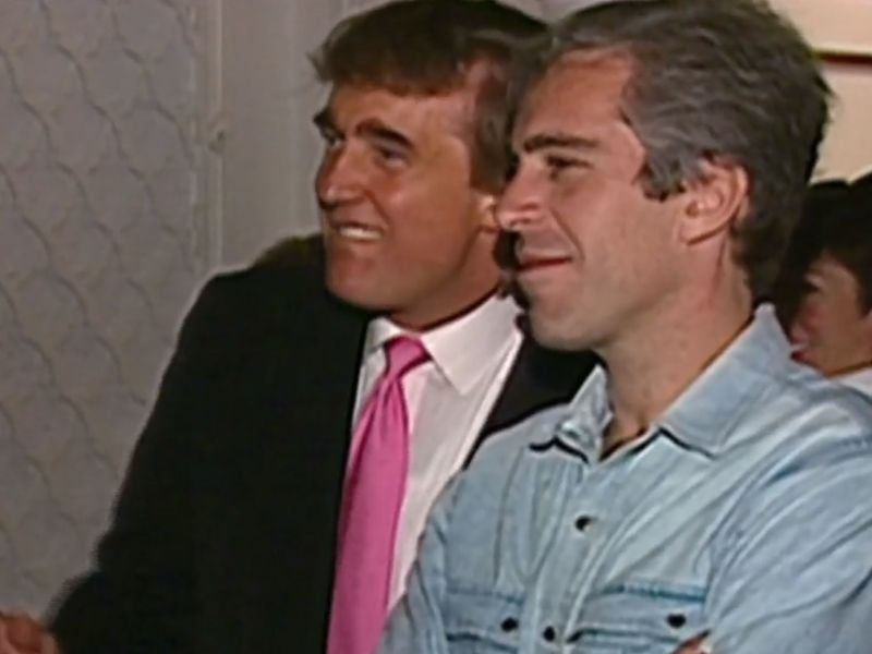 Trump and Epstein Blank Meme Template