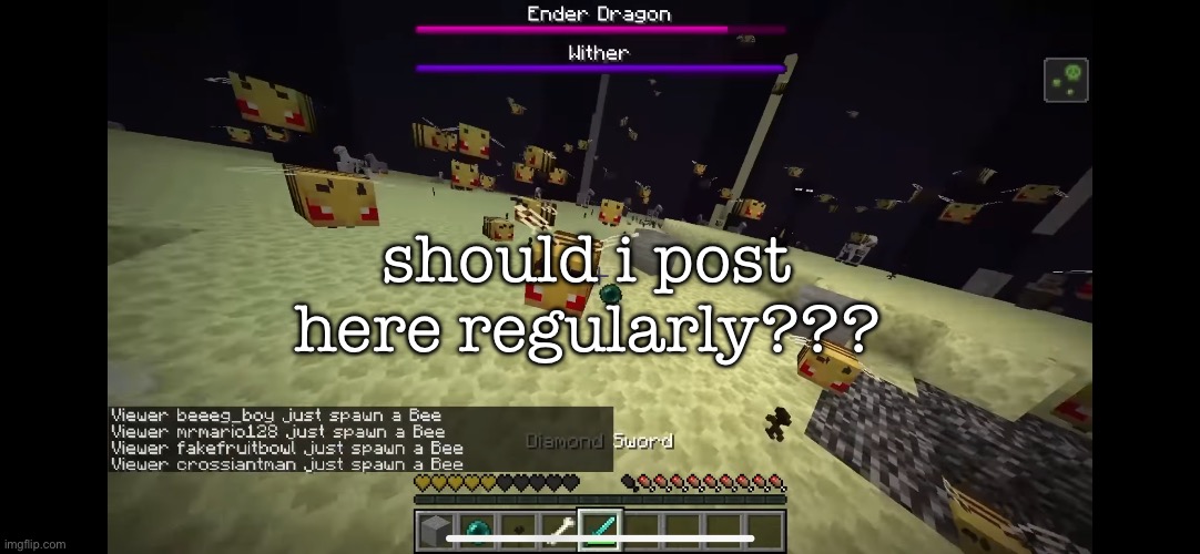 ngl kinda scared of pissing yall off | should i post here regularly??? | made w/ Imgflip meme maker