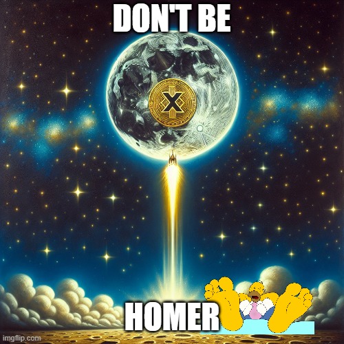 XRP Army | DON'T BE; HOMER | image tagged in gifs,rocket launch | made w/ Imgflip meme maker