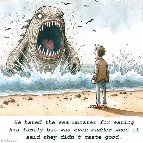 Sea Monster | image tagged in comics | made w/ Imgflip meme maker