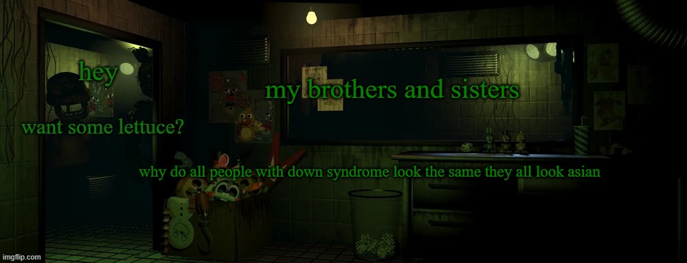 these monkeys bro | my brothers and sisters; why do all people with down syndrome look the same they all look asian | image tagged in i can smell you | made w/ Imgflip meme maker