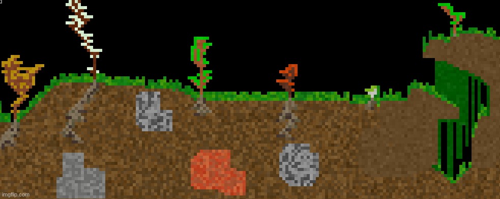 lore accurate terraria in sandboxels | made w/ Imgflip meme maker