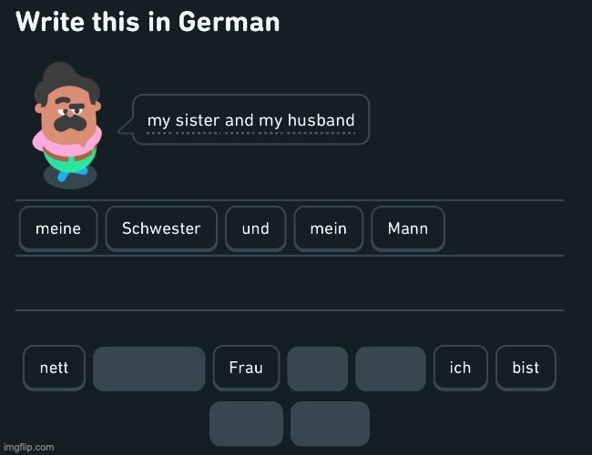 tf is duolingo telling me? | image tagged in gay,duolingo | made w/ Imgflip meme maker