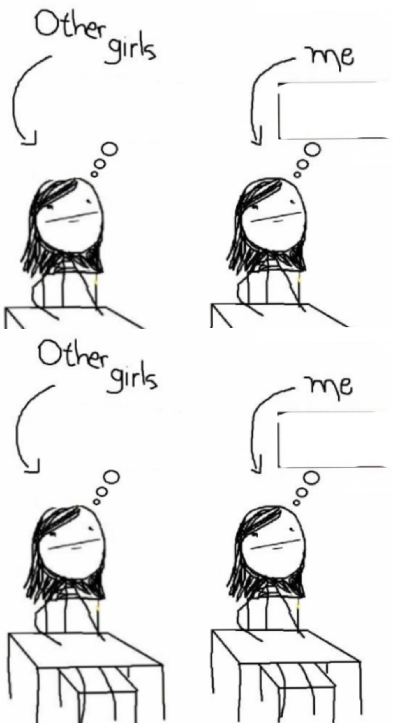 "Not like other girls" Blank Meme Template