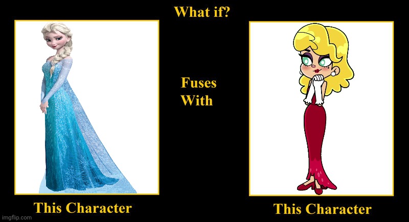 What if Elsa Fuses With Madonna Miller | image tagged in what if fuses,elsa,elsa frozen,frozen,harry and bunnie,madonna | made w/ Imgflip meme maker