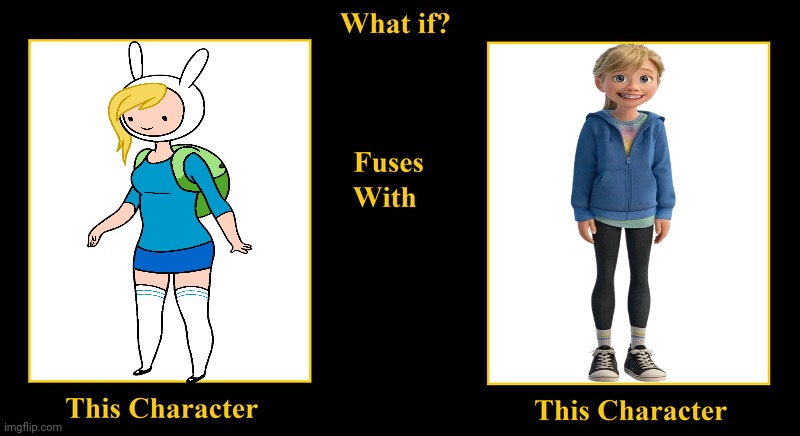 Fionna The Human Fuses With Riley Andersen | image tagged in what if fuses,inside out 2,riley andersen,fionna the human,adventure time,fionna campbell | made w/ Imgflip meme maker