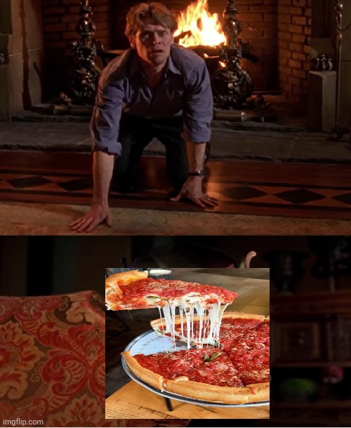 Craving for the pizza cheese pull | image tagged in grenn goblin talking to mask,pizza,pizza cheese pull | made w/ Imgflip meme maker