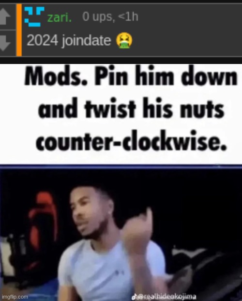 mfs cant come up with a better response if there was a gun to their head | image tagged in mods pin him down and twist his nuts counter-clockwise | made w/ Imgflip meme maker