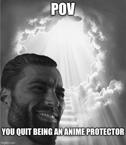 It’s such a relief that I quit being an anime protector | POV; YOU QUIT BEING AN ANIME PROTECTOR | image tagged in pro anime,anti anime | made w/ Imgflip meme maker