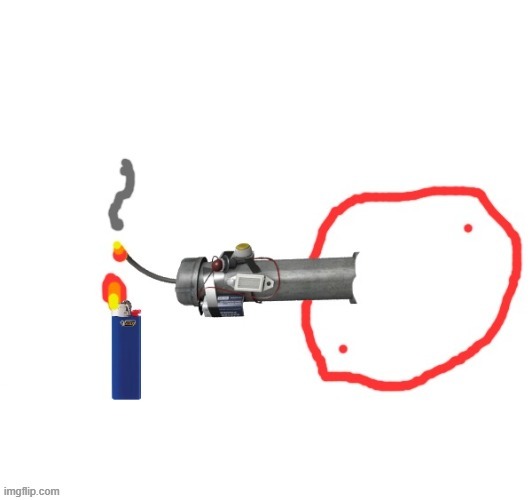 Not-so Badass drawing of Blobie smoking a Pipe bomb | image tagged in blobie smoking apipe bomb | made w/ Imgflip meme maker