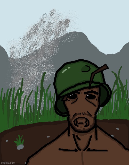 1000 grass blade stare (ant) | made w/ Imgflip meme maker