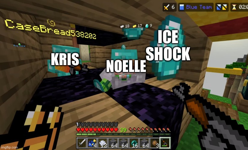 Dont ask where I got this image | ICE SHOCK; NOELLE; KRIS | made w/ Imgflip meme maker