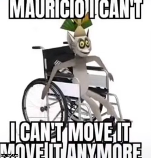 Mauricio I can’t move it move it anymore | image tagged in mauricio i can t move it move it anymore | made w/ Imgflip meme maker