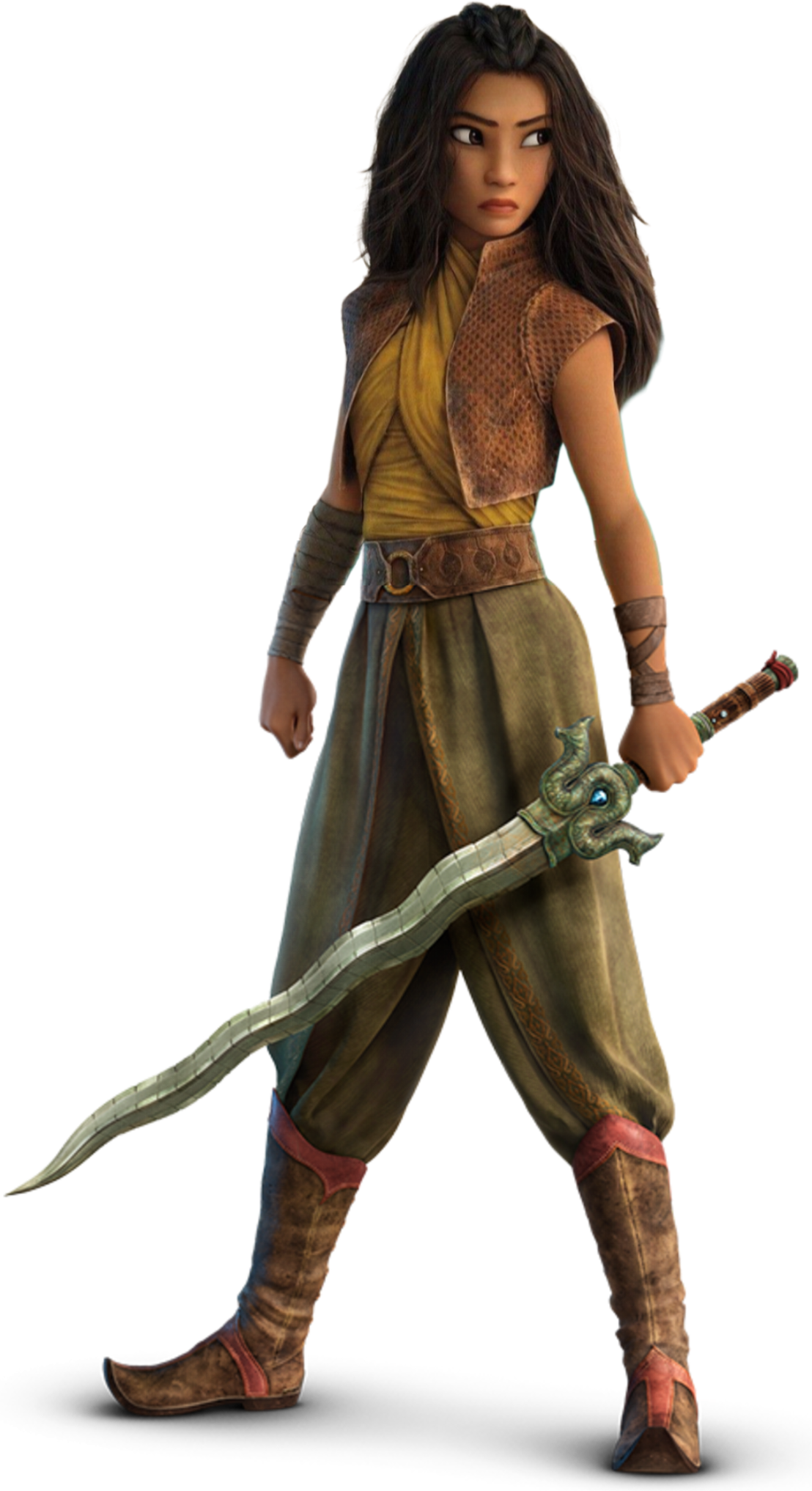 Raya Without her Hat Blank Meme Template