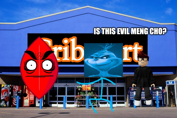 Cribmart | IS THIS EVIL MENG CHO? | image tagged in cribmart | made w/ Imgflip meme maker