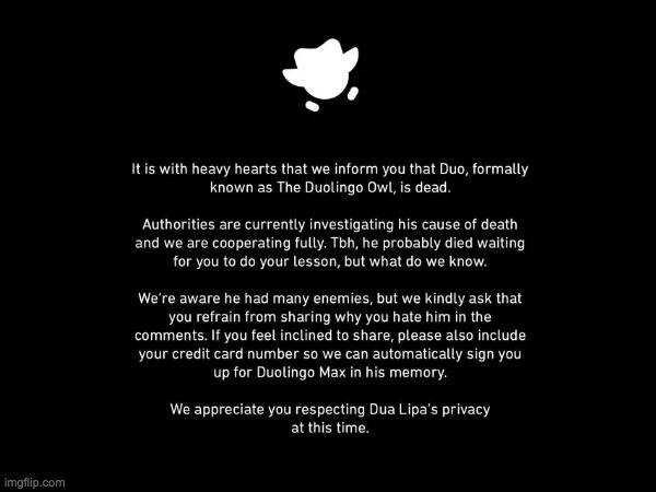 Press F to pay Respect | image tagged in duolingo,sad | made w/ Imgflip meme maker