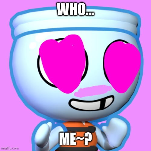 WHO... ME~? | image tagged in finn | made w/ Imgflip meme maker