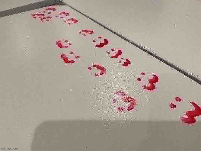 Someone drew this on my table | made w/ Imgflip meme maker
