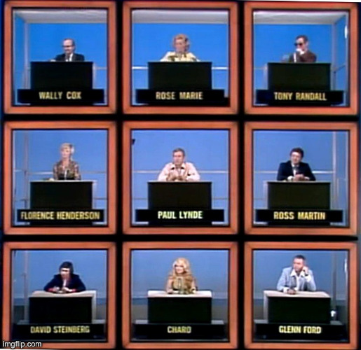 Hollywood Squares | image tagged in hollywood squares | made w/ Imgflip meme maker