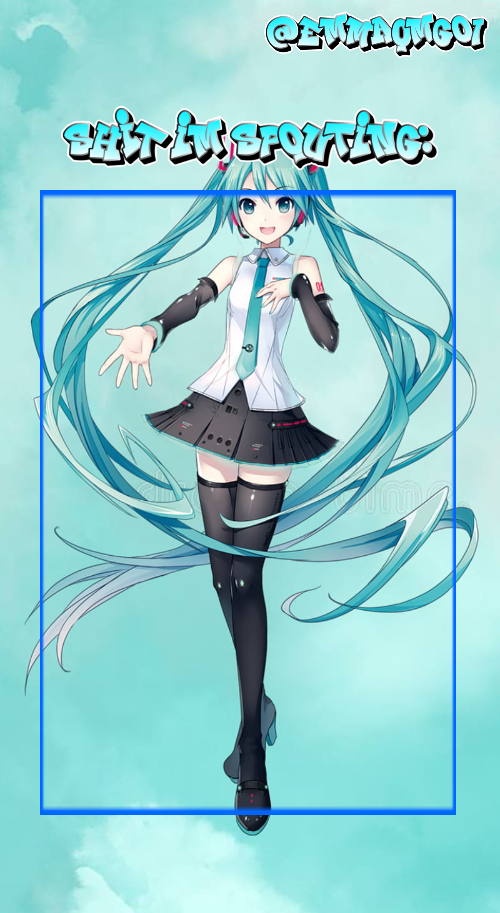 High Quality Emma's Miku temp Blank Meme Template