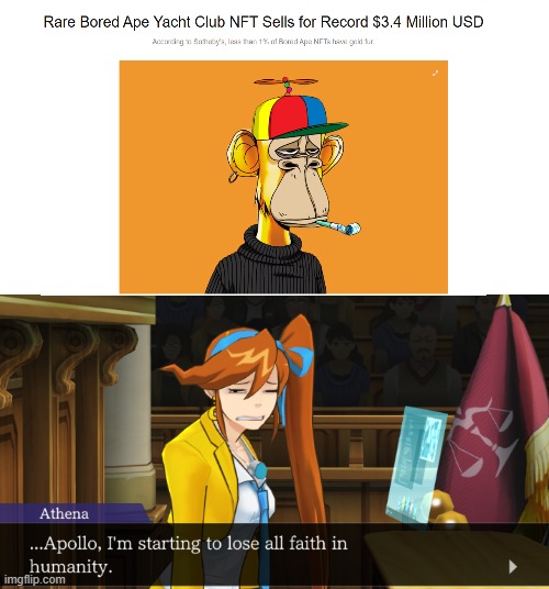 athena cykes losing faith in humanity | image tagged in athena cykes losing faith in humanity | made w/ Imgflip meme maker