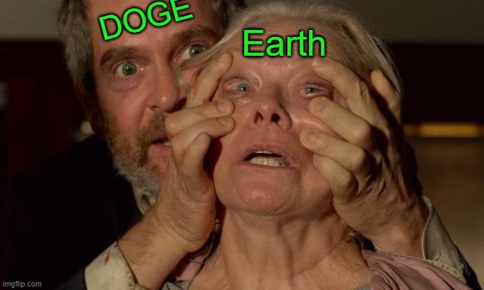 The Great Awakening | DOGE; Earth | image tagged in birdbox gary,doge,earth,the great awakening | made w/ Imgflip meme maker