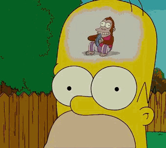 Homer trying to think Blank Meme Template