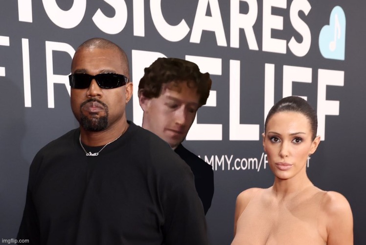 Nice Dress | image tagged in kanye,zuckerberg,grammys,mark zuckerberg,facebook | made w/ Imgflip meme maker