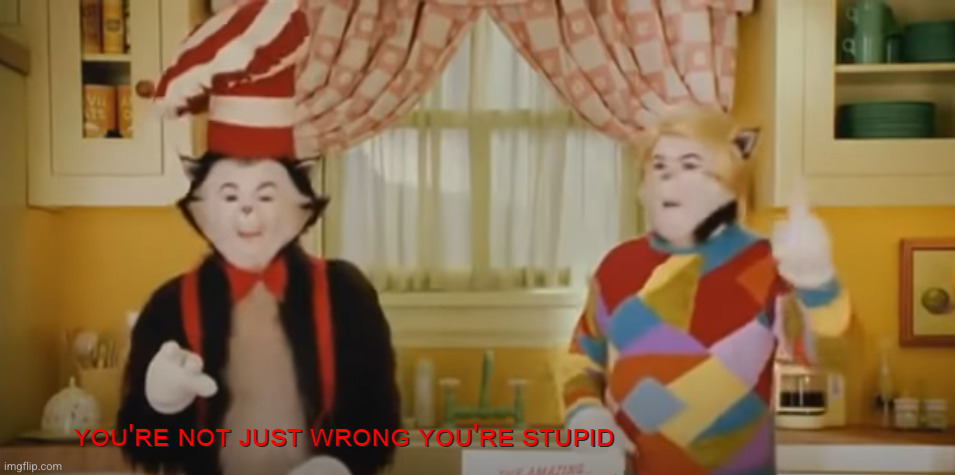 your not just wrong, your stupid | image tagged in your not just wrong your stupid | made w/ Imgflip meme maker