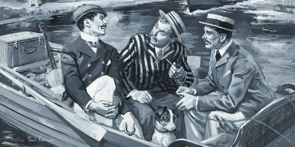 3 men in a boat Blank Meme Template