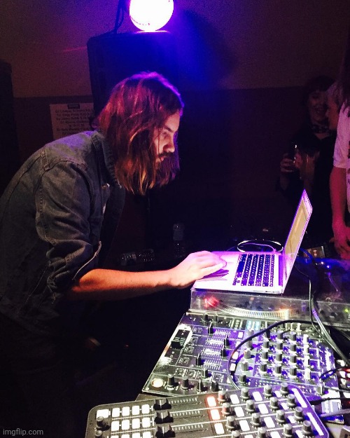I can just tell he's producing a fire ass beat (old pic I stumbled upon) | made w/ Imgflip meme maker
