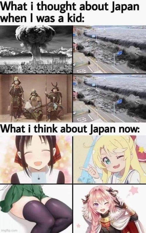 As an anime fan, this is accurate. When I was young I never thought anime would be Japanese because it looked very unfamiliar | image tagged in repost,history,japan | made w/ Imgflip meme maker