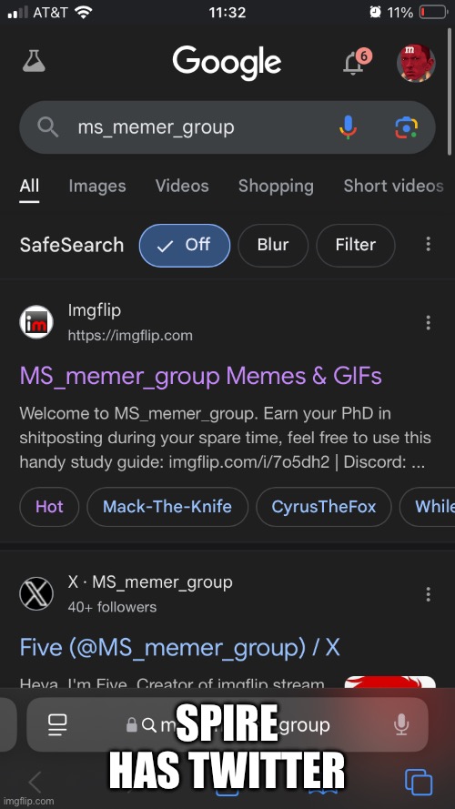SPIRE HAS TWITTER | made w/ Imgflip meme maker