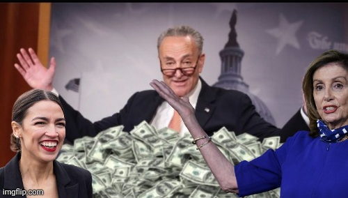 Democrats with money Blank Meme Template