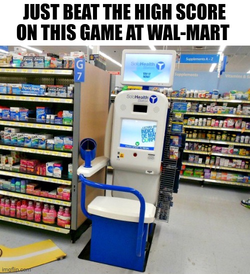 Just Beat The High Score On This Game At Wal-Mart | JUST BEAT THE HIGH SCORE ON THIS GAME AT WAL-MART | image tagged in chris joines | made w/ Imgflip meme maker