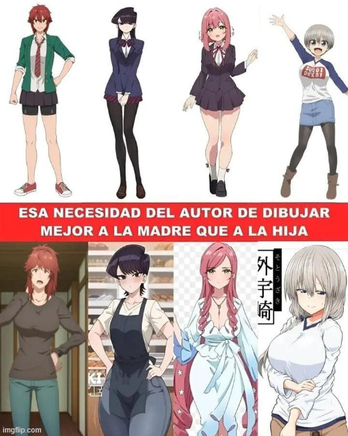 Había demasiada necesidad… | image tagged in tomo-chan wa onnanoko,komi-san,100 girlfriend,uzaki-chan wa asobitai | made w/ Imgflip meme maker