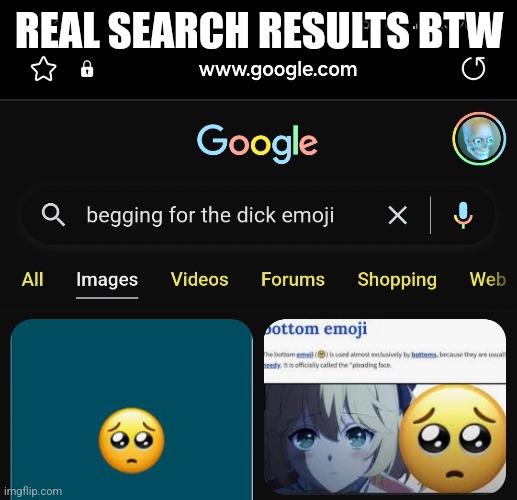 REAL SEARCH RESULTS BTW | made w/ Imgflip meme maker