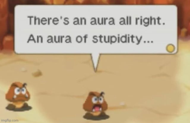 An Aura of Stupidity | image tagged in an aura of stupidity | made w/ Imgflip meme maker