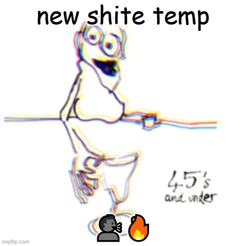 45's and under | new shite temp; 🗣️🔥 | image tagged in 45's and under | made w/ Imgflip meme maker