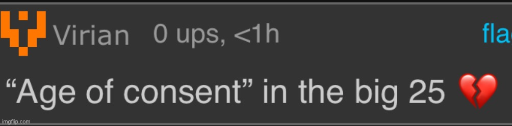 "Age of consent" in the big 25 Blank Meme Template
