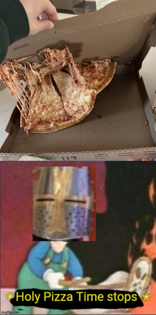 Pizza delivery fail, stickyyyyy | image tagged in holy pizza time stops,pizza delivery,pizza,you had one job,memes,cheese pizza | made w/ Imgflip meme maker