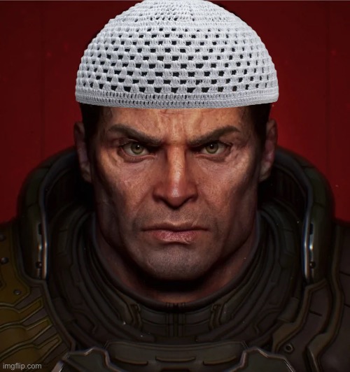 Muslim doomslayer | image tagged in islam,doom | made w/ Imgflip meme maker