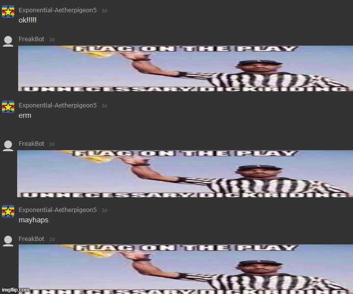 bro this bot is GLAZING me rn /j | made w/ Imgflip meme maker