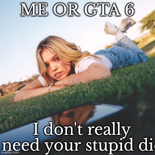 wtf | ME OR GTA 6; I don't really need your stupid dic | made w/ Imgflip meme maker